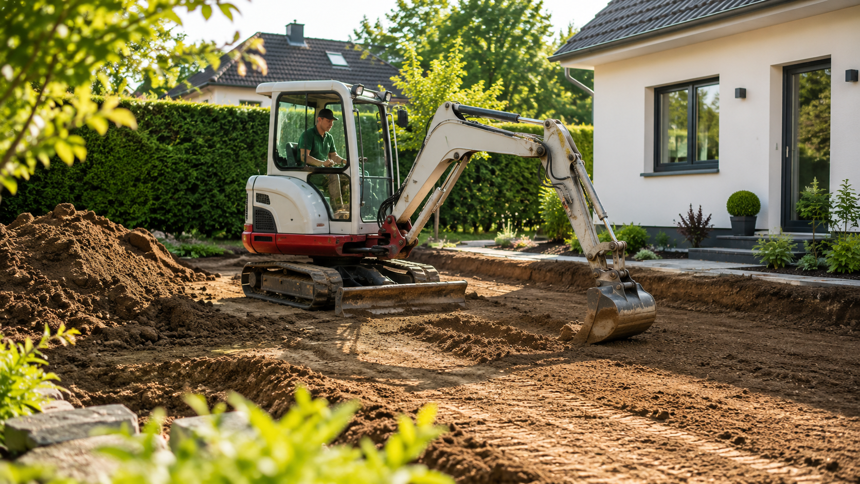 Erdarbeiten – Ausschachtung und Flächenvorbereitung